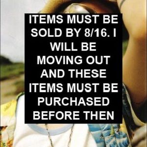 PLZ READ VERY IMPORTANT MOVING 8/16